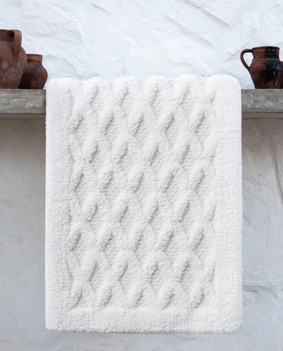 Alfombra de baño Diamante Graccioza - Blanco 60 x 100 cm Blanco-2