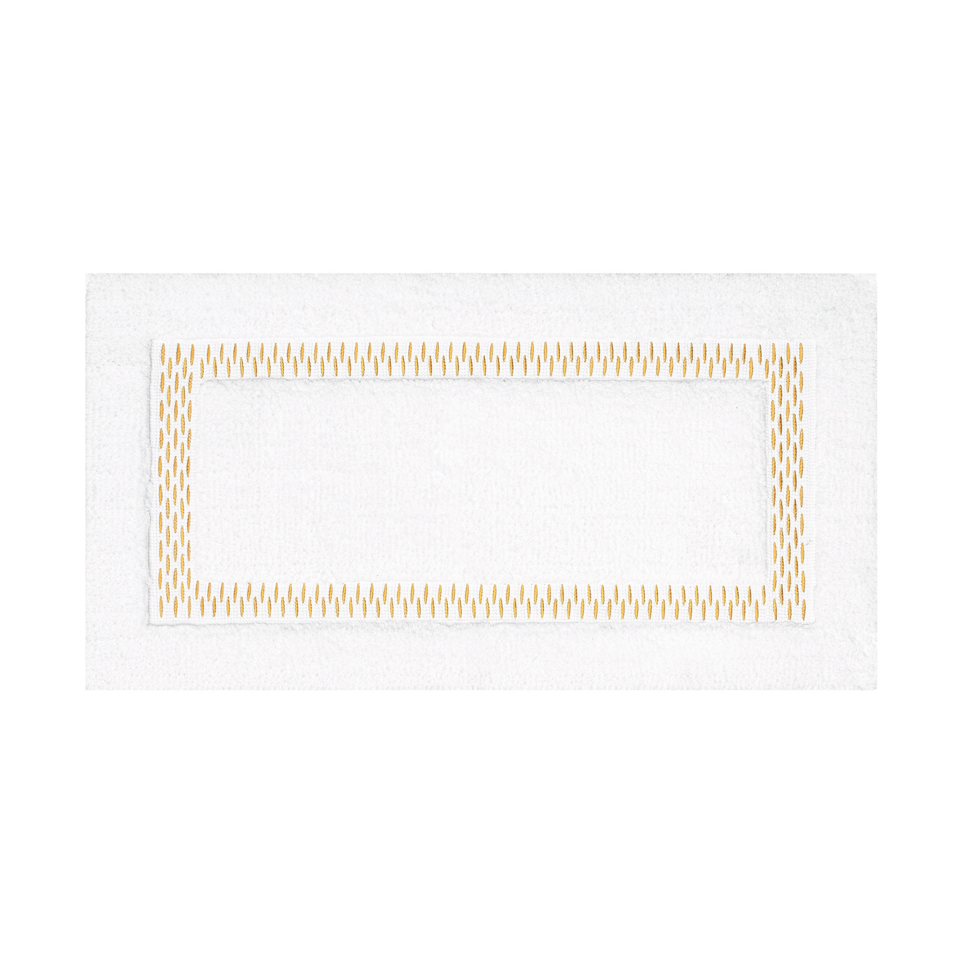 Imagen 1 de Alfombra de baño Alhambra Graccioza - Blanco / Dorado 60 x 100 cm Blanco / Dorado
