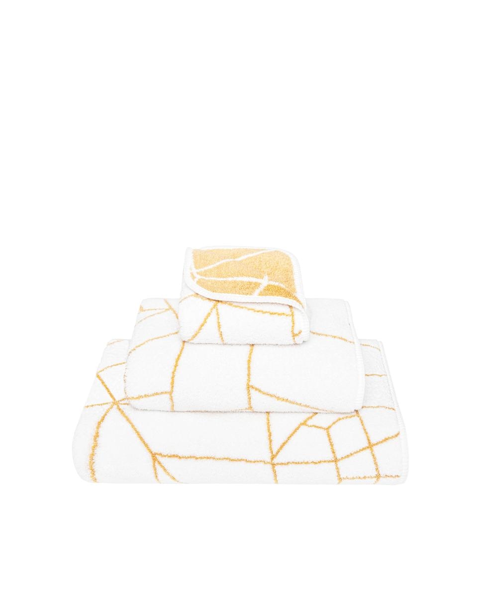 Imagen 0 de Toalla de baño Amalia Graccioza Blanco / Dorado