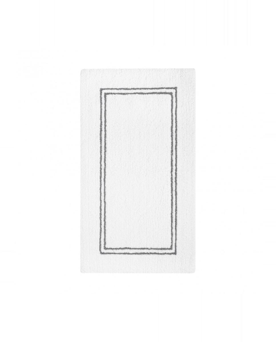 Imagen 2 de Alfombra de baño Continental Graccioza - Blanco / Gris 70 x 120 cm Blanco / Gris