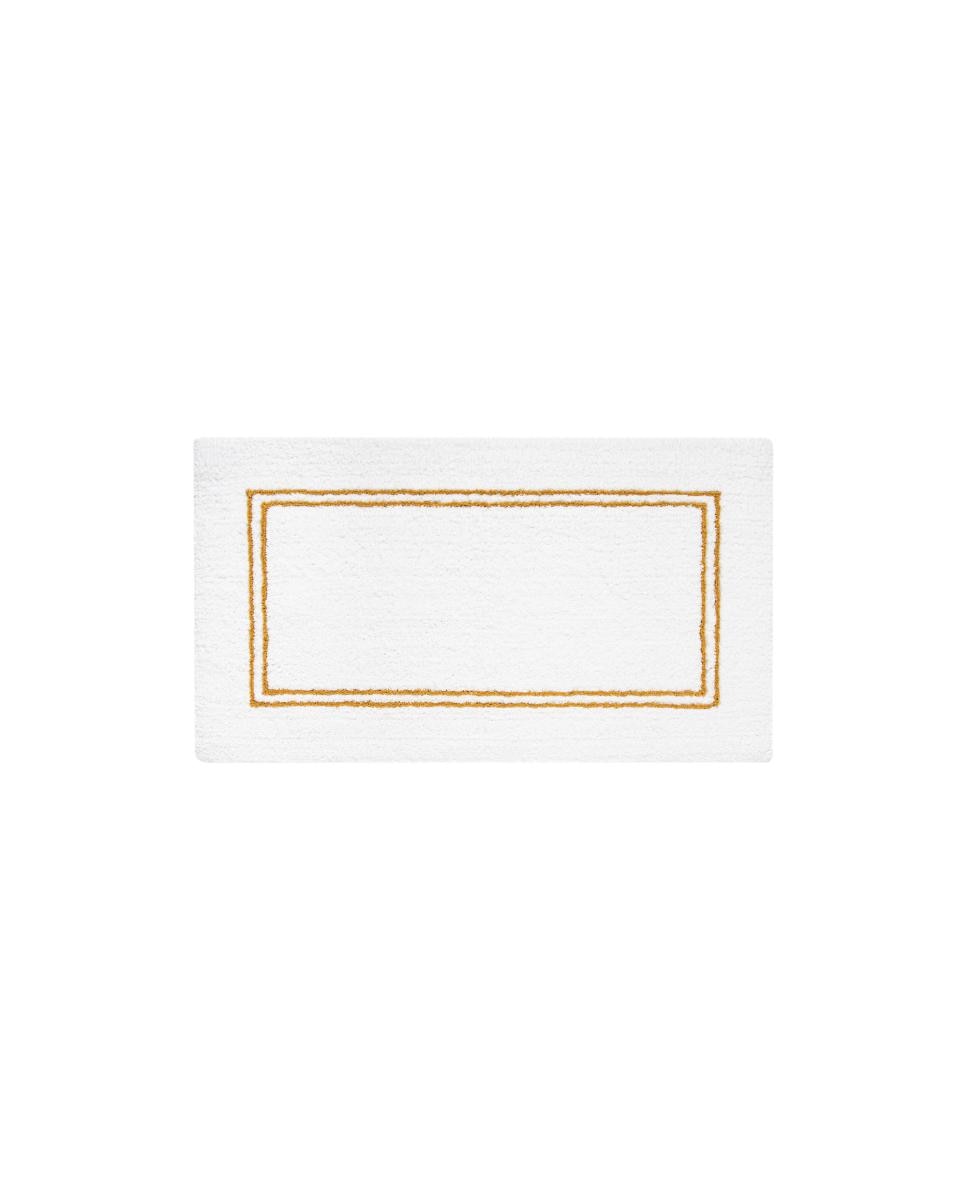 Imagen 1 de Alfombra de baño Continental Graccioza - Blanco / Dorado 70 x 120 cm Blanco / Dorado