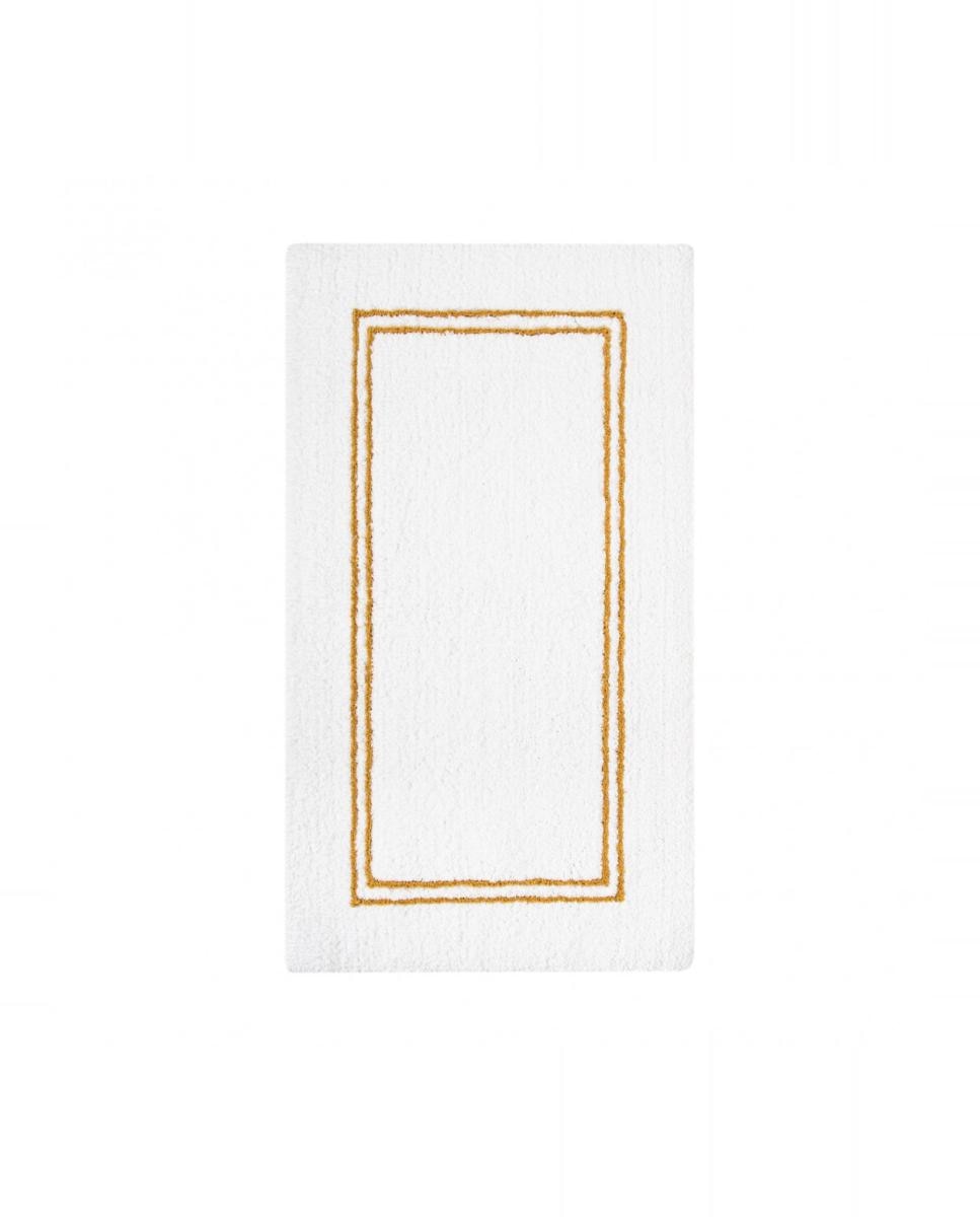 Imagen 2 de Alfombra de baño Continental Graccioza - Blanco / Dorado 70 x 120 cm Blanco / Dorado