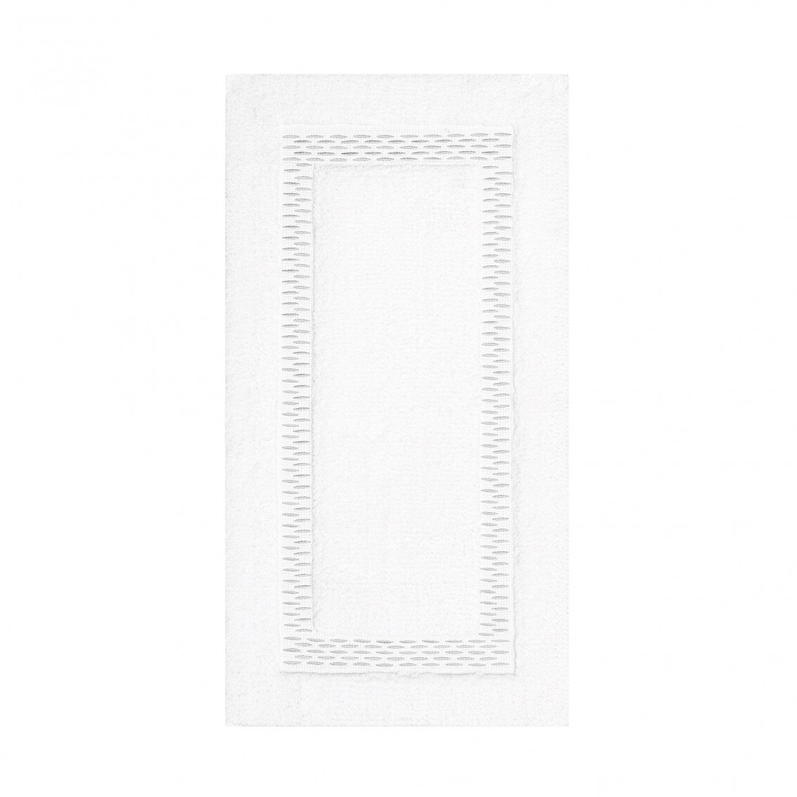 Imagen 2 de Alfombra de baño Alhambra Graccioza - Blanco / Gris 60 x 100 cm Blanco / Gris