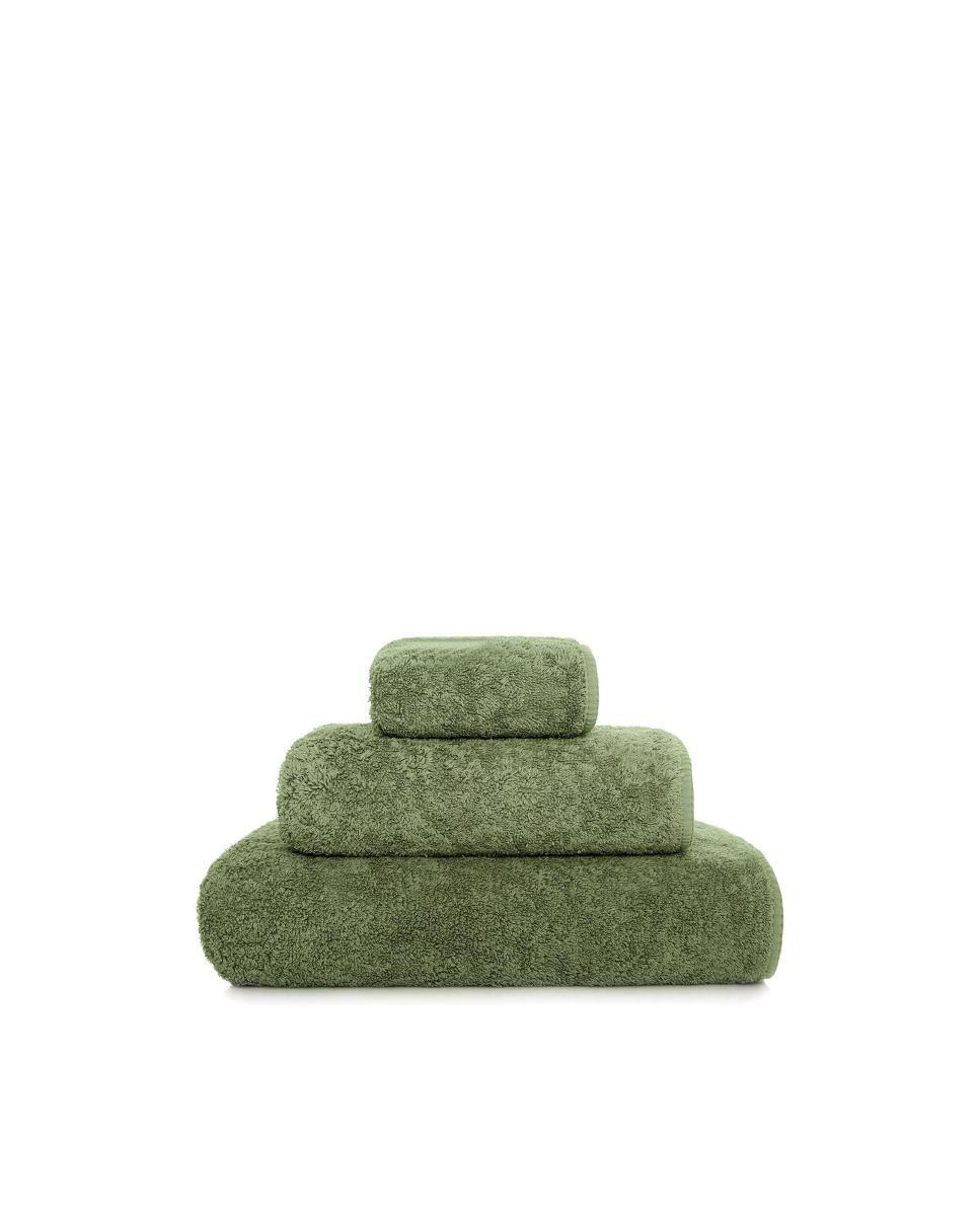 Toalla de baño Long Double Loop Graccioza - Verde oscuro Sábana de baño Verde oscuro-1