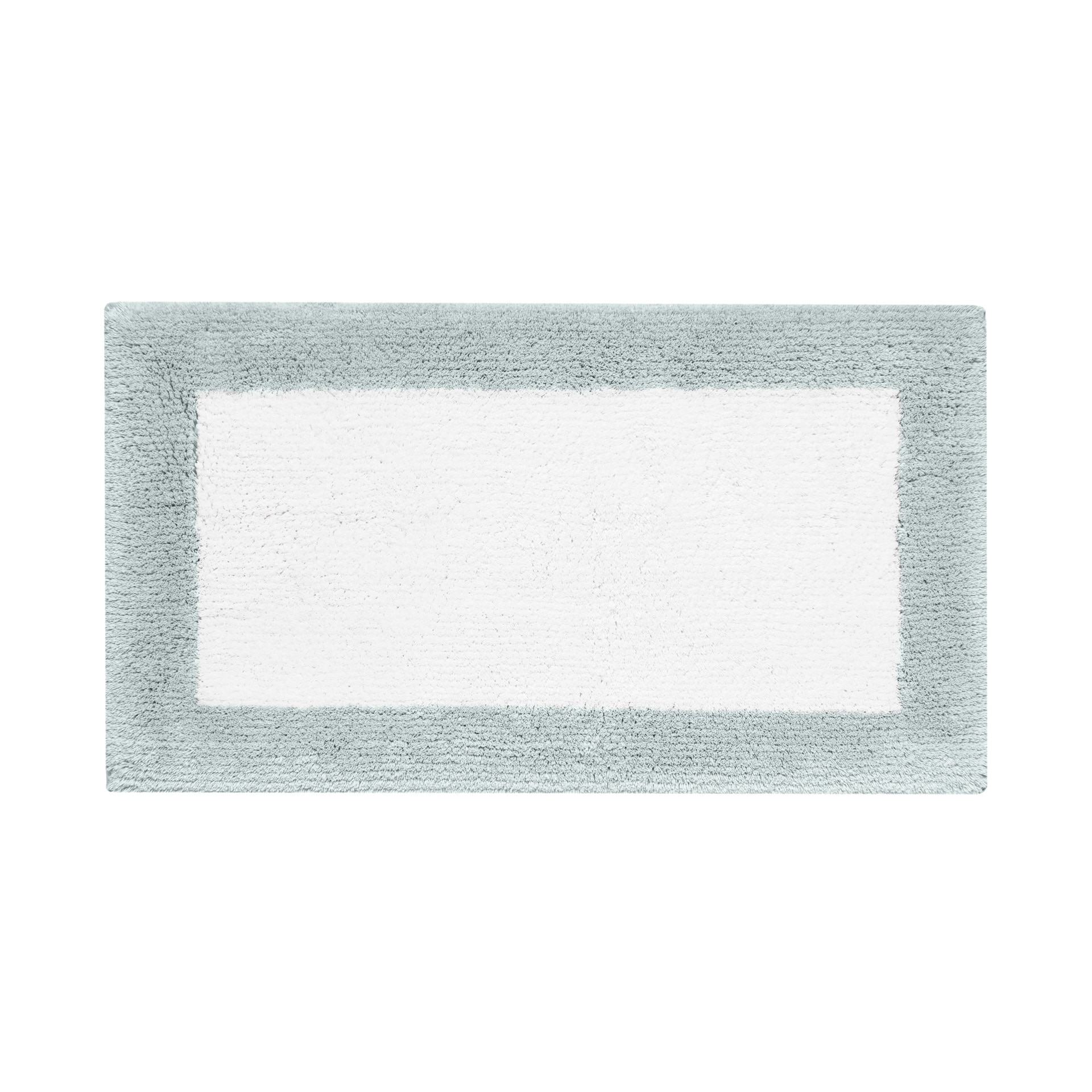 Imagen 1 de Alfombra de baño Bicolore Graccioza - Azul claro 70 x 120 cm Azul claro