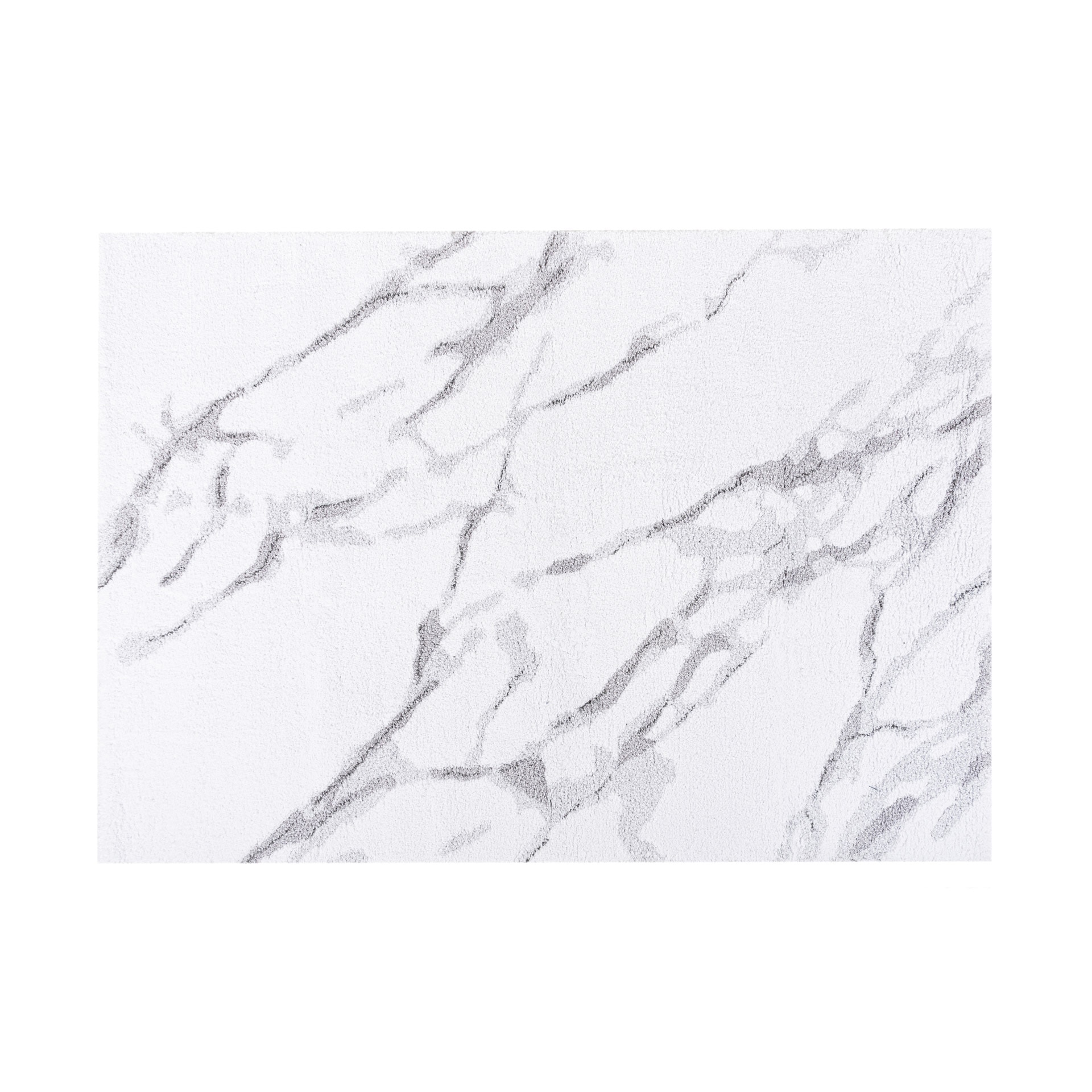 Imagen 0 de Alfombra de baño algodón Calacatta Graccioza Blanco / Gris