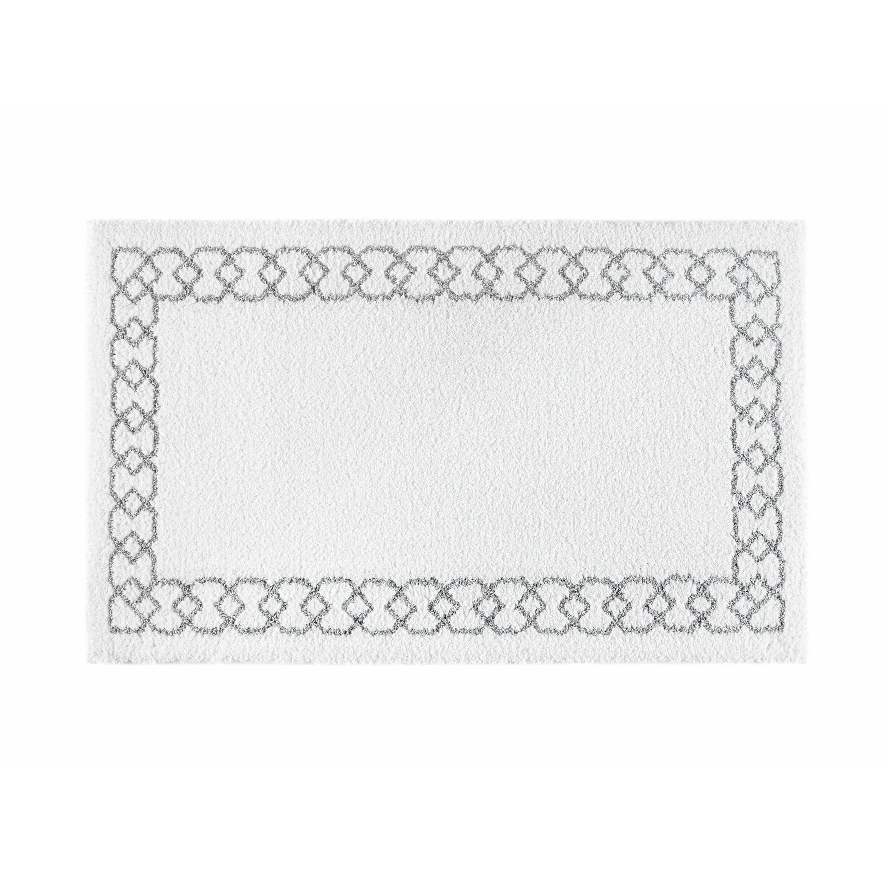Imagen 1 de Alfombra de baño Sophia Graccioza - Blanco / Gris 60 x 100 cm Blanco / Gris