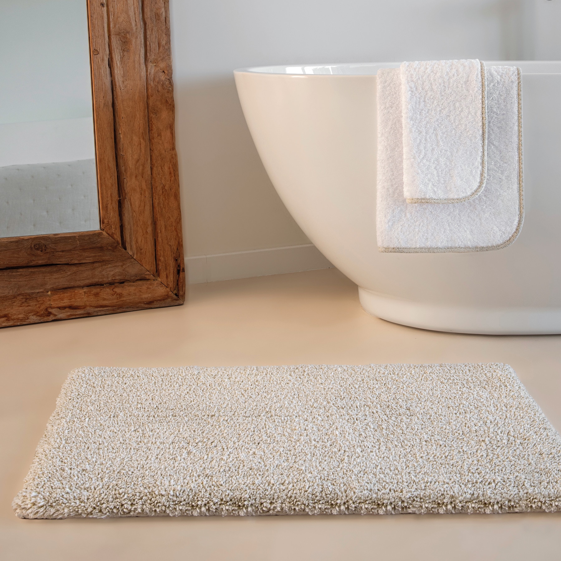 Imagen 2 de Toalla de baño Parson Graccioza - Blanco / Gris claro Tocador Blanco / Gris claro