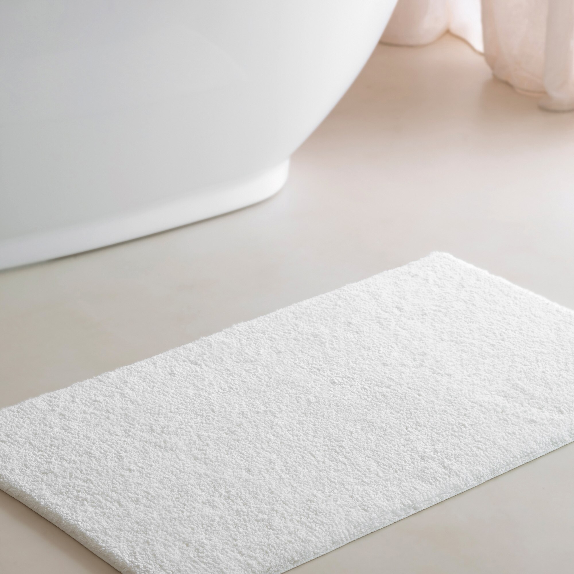 Imagen 2 de Alfombra de baño Egoist Velour Graccioza - Gris claro 60 x 60 cm Gris claro