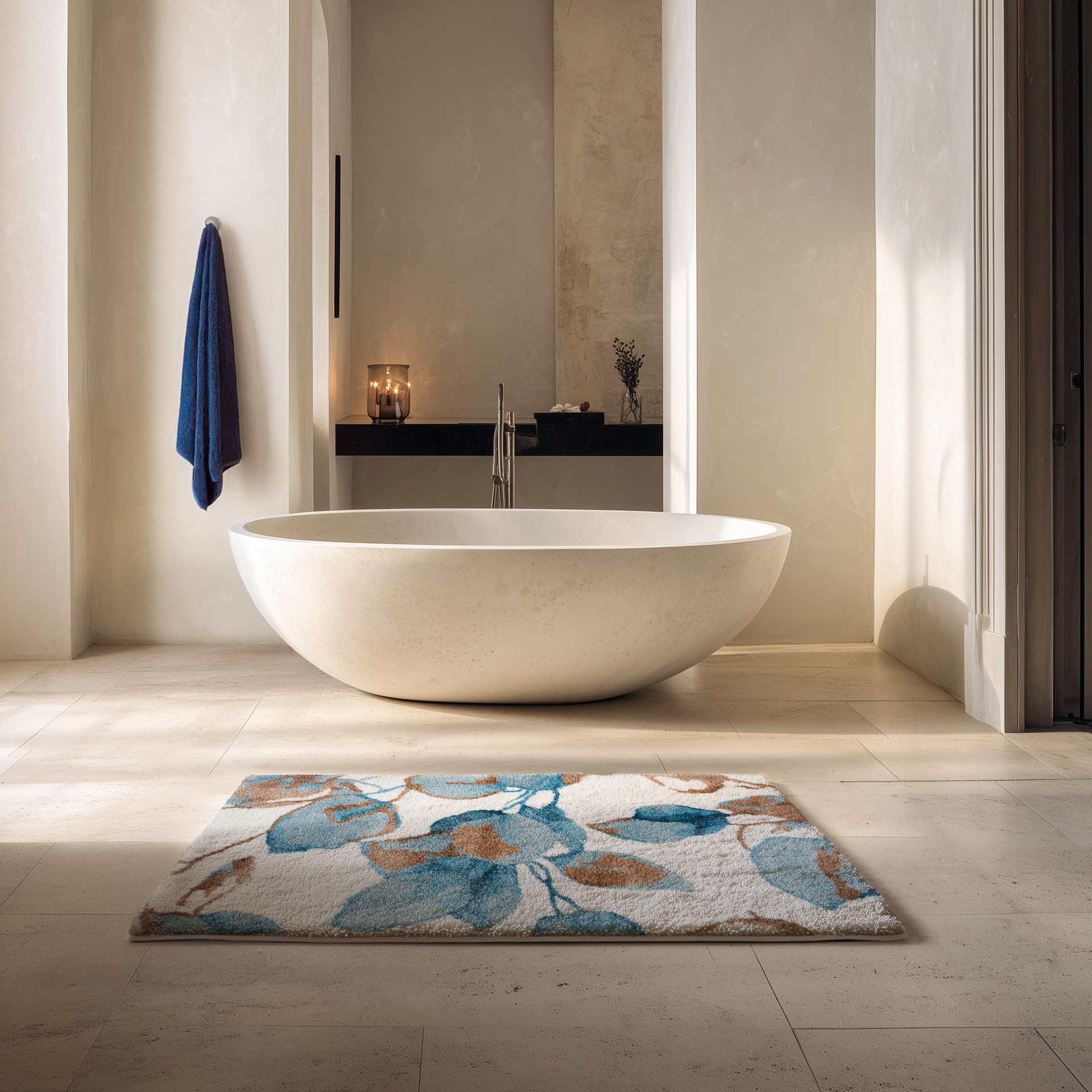 Imagen 2 de Alfombra de baño Suave Graccioza - Multicolor 70 x 120 cm Multicolor
