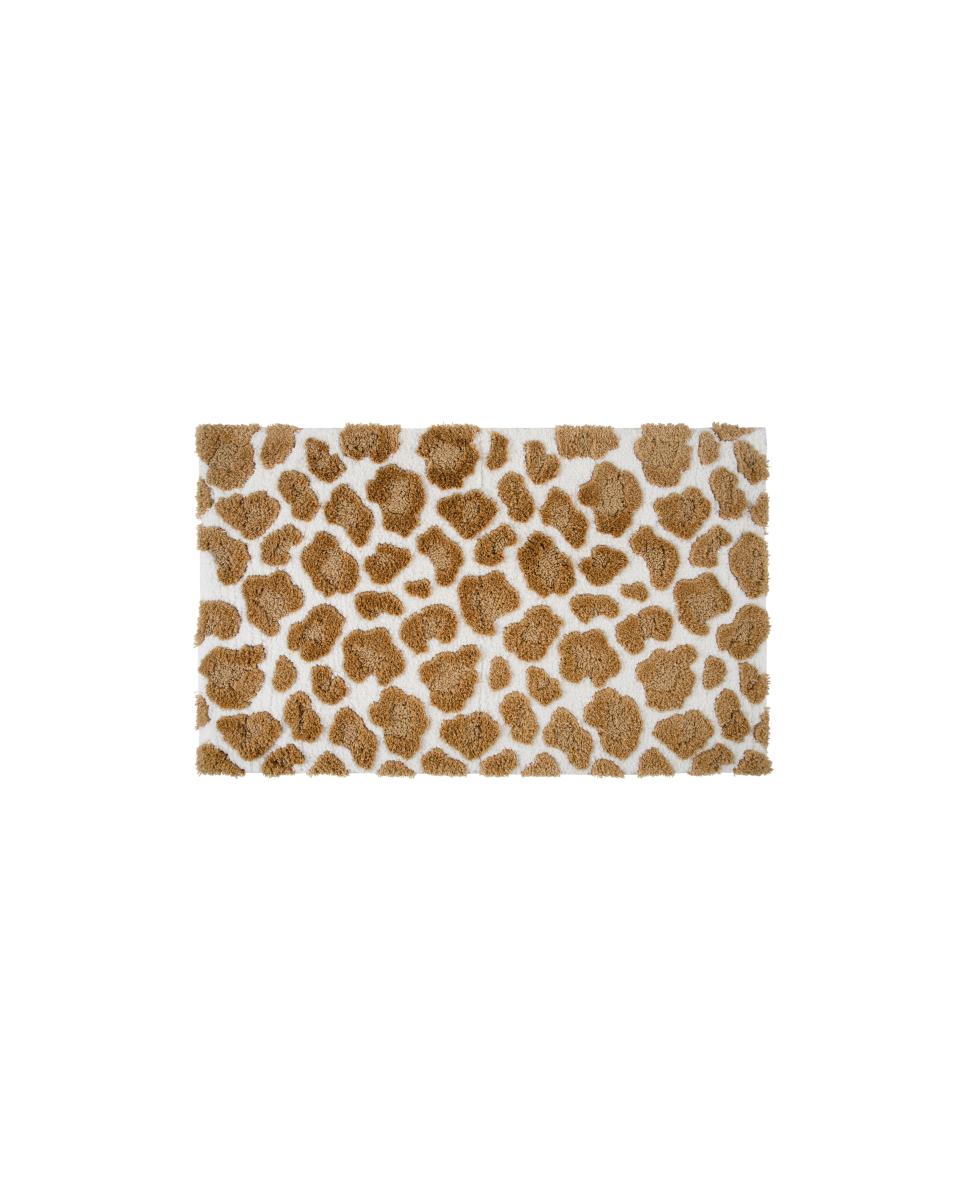 Imagen 1 de Alfombra de baño Giraffe Graccioza - Blanco / Dorado 60 x 100 cm Blanco / Dorado