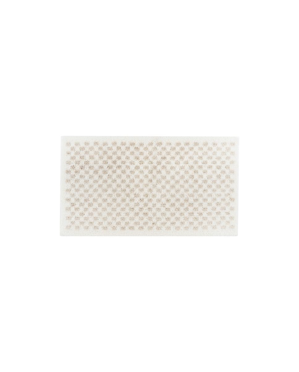 Imagen 1 de Alfombra de baño Estoril Graccioza - Blanco / Beige 50 x 80 cm Blanco / Beige