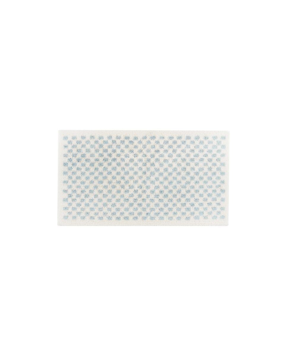 Imagen 1 de Alfombra de baño Estoril Graccioza - Blanco / Celeste 60 x 100 cm Blanco / Celeste