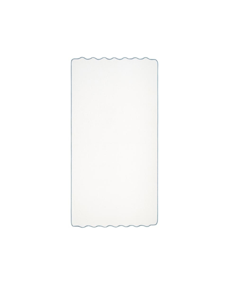 Toalla de Playa Verona Graccioza - Blanco / Celeste 95 x 200 cm Blanco / Celeste-1