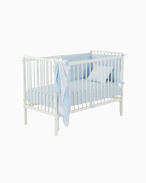Imagen 0 de Cuna (60x120 cm) Zippy de madera de pino en blanco