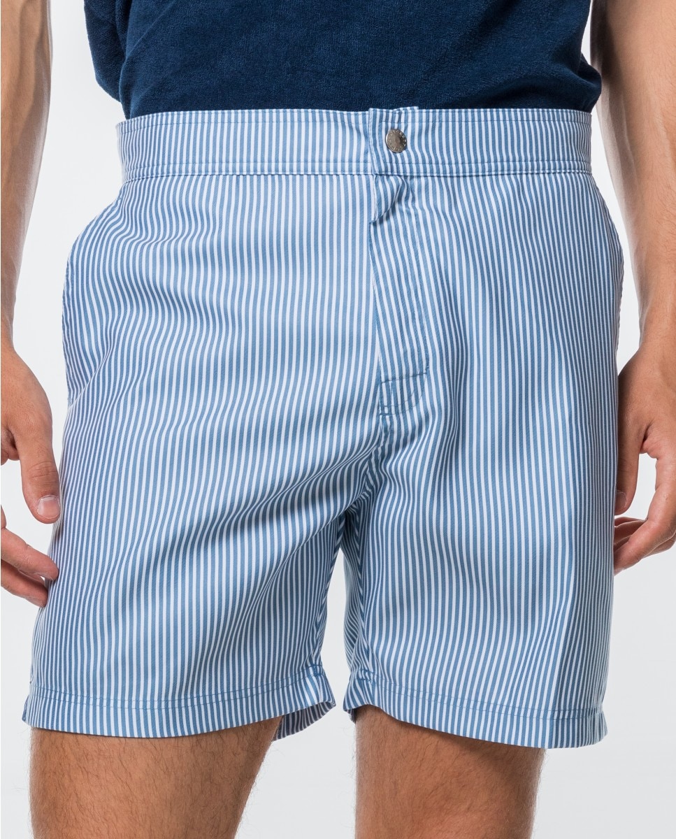 Imagen 0 de Bañador bermuda de hombre en azul Azul