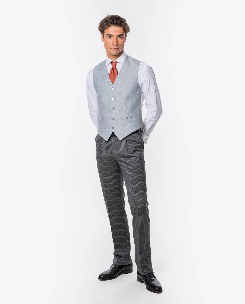 Camisa smoking algodón de hombre soft slim liso en - Wickett Jones - Blanco Blanco-3