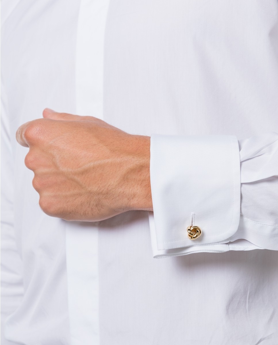 Camisa smoking algodón de hombre soft slim liso en - Wickett Jones - Blanco Blanco-4