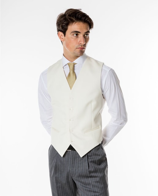 Imagen 0 de Chaleco de hombre 100% lana en beige claro