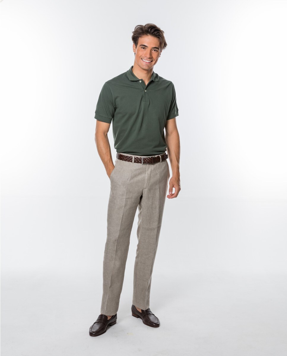 Pantalón de hombre regular en beige claro · Wickett Jones · El
