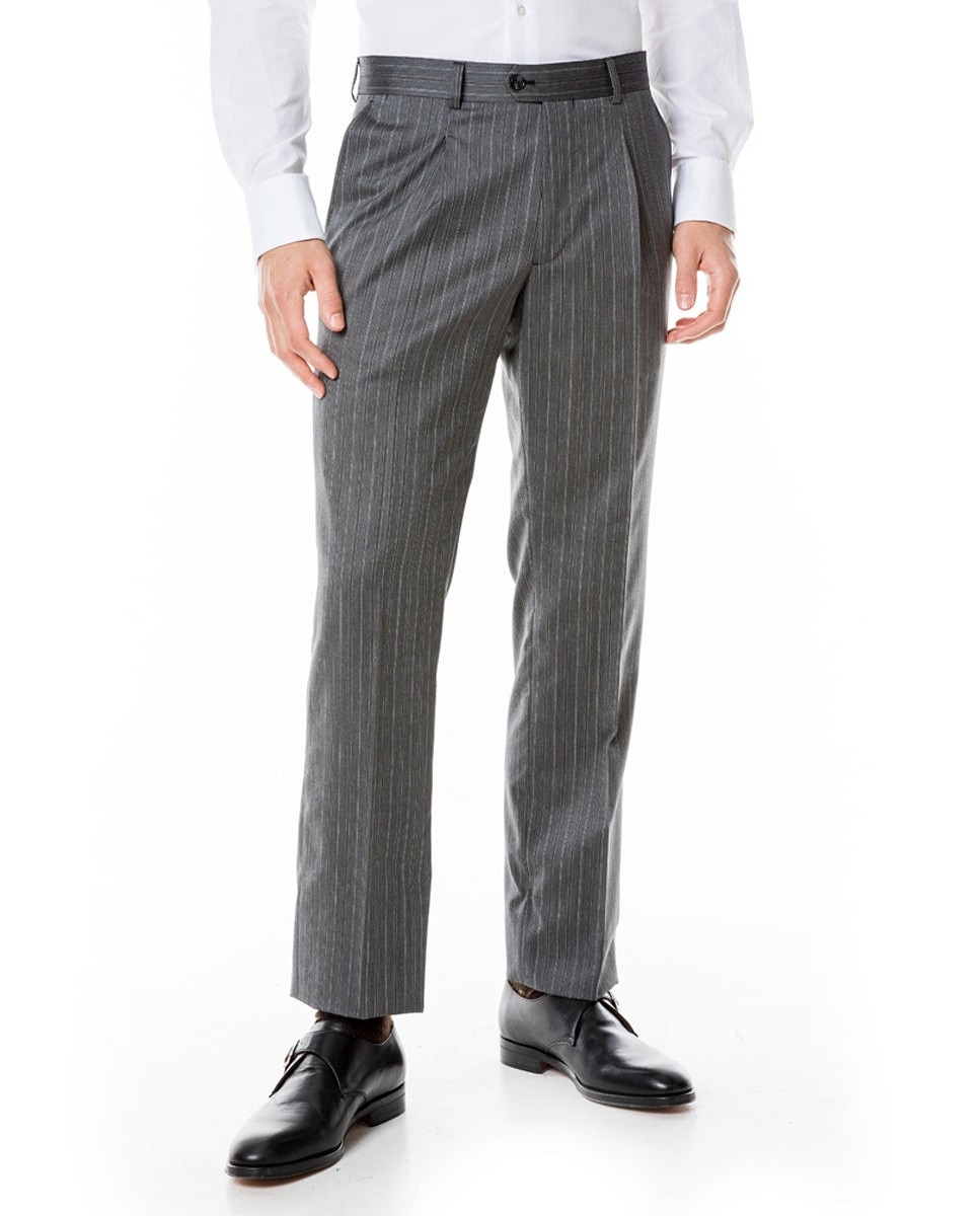 Pantalón traje chaqué de hombre regular en - Wickett Jones - Gris oscuro Gris oscuro-1