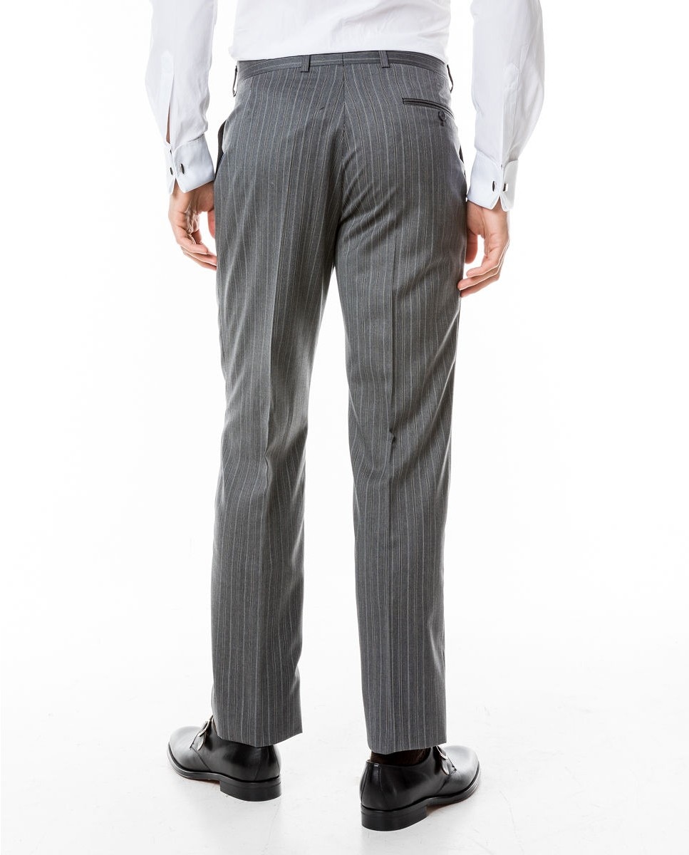 Pantalón traje chaqué de hombre regular en - Wickett Jones - Gris oscuro Gris oscuro-2