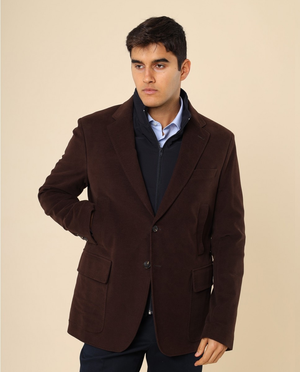 Imagen 0 de Chaqueta de hombre en marrón oscuro Marrón oscuro