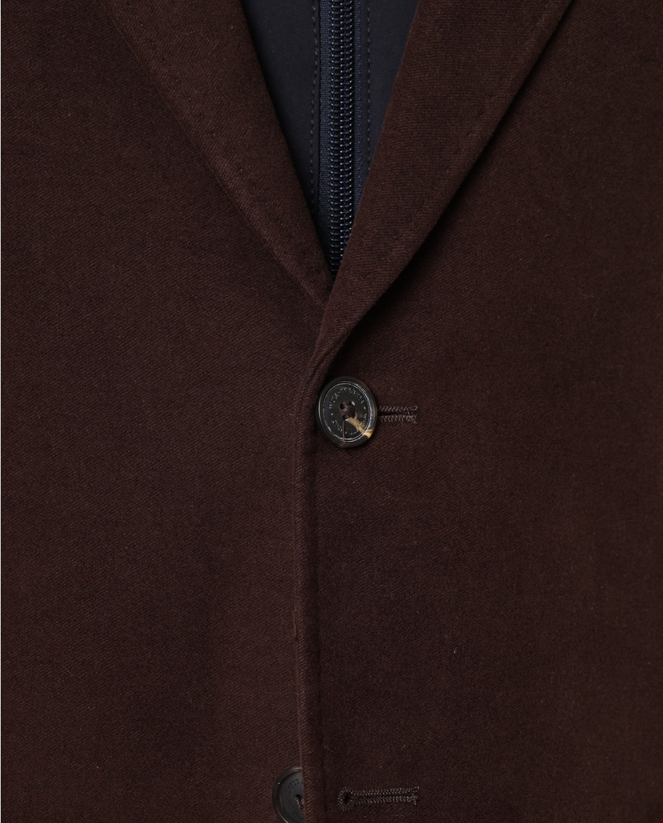 Chaqueta de hombre en - Wickett Jones - Marrón oscuro Marrón oscuro-6