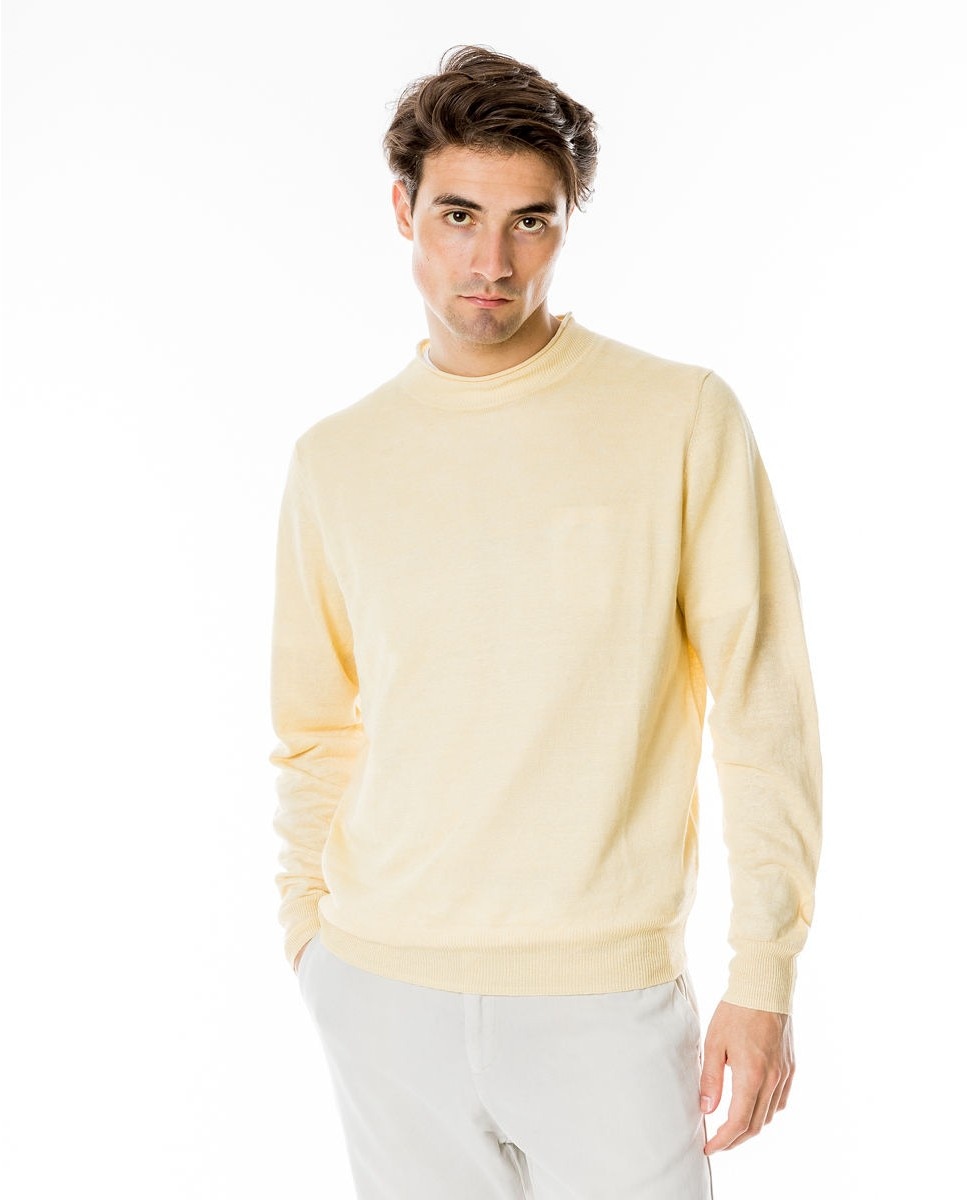 Imagen 1 de Jersey de hombre en amarillo con cuello redondo - Wickett Jones - Amarillo Amarillo