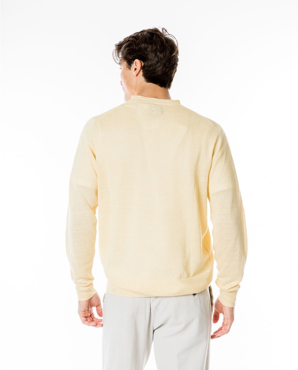 Imagen 2 de Jersey de hombre en amarillo con cuello redondo - Wickett Jones - Amarillo Amarillo
