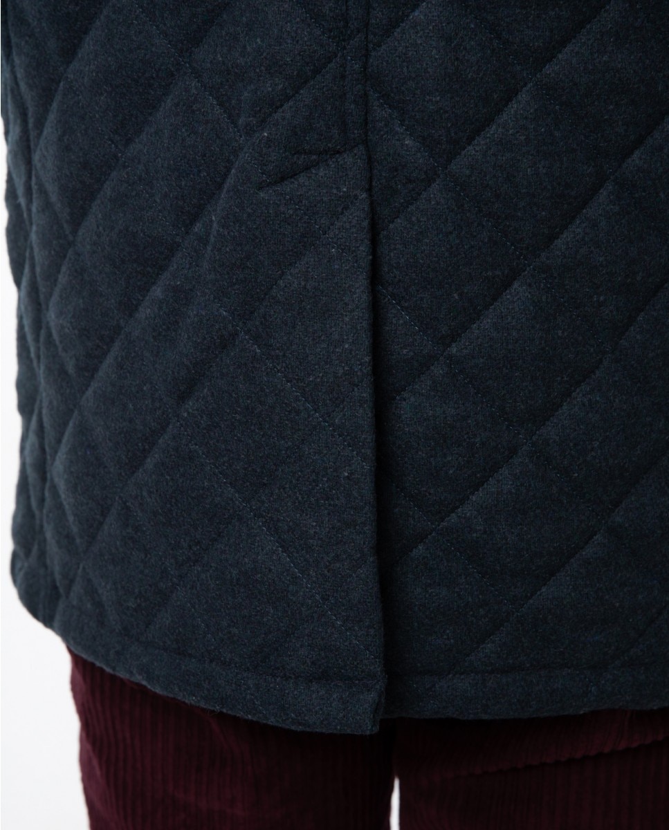 Chaqueta de hombre en azul oscuro - Wickett Jones - Azul marino Azul marino-5