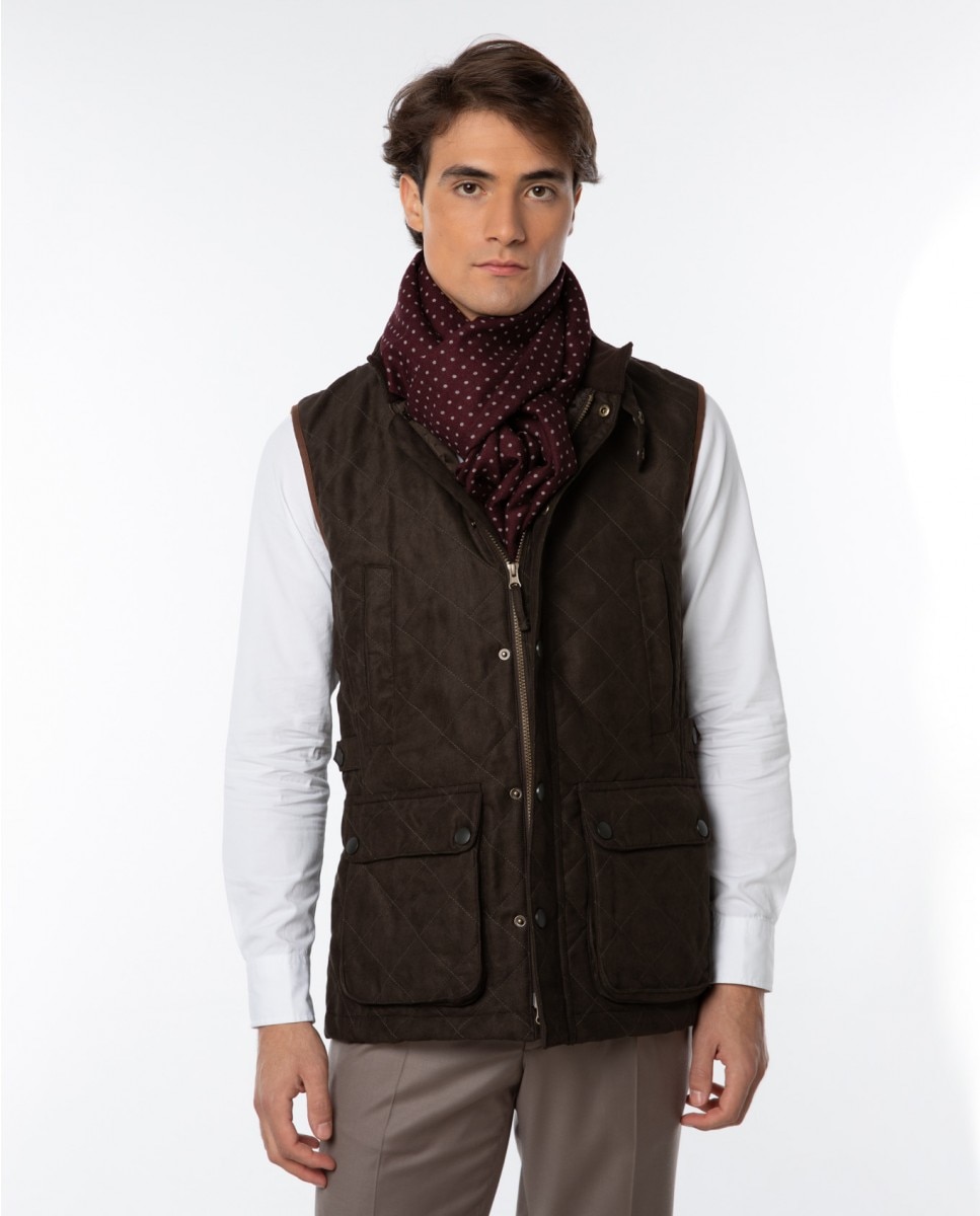 Chaleco de hombre 100% poliéster en - Wickett Jones - Verde oscuro Verde oscuro-6