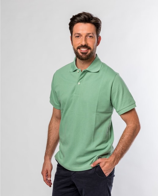 Imagen 0 de Polo piqué de hombre en verde claro