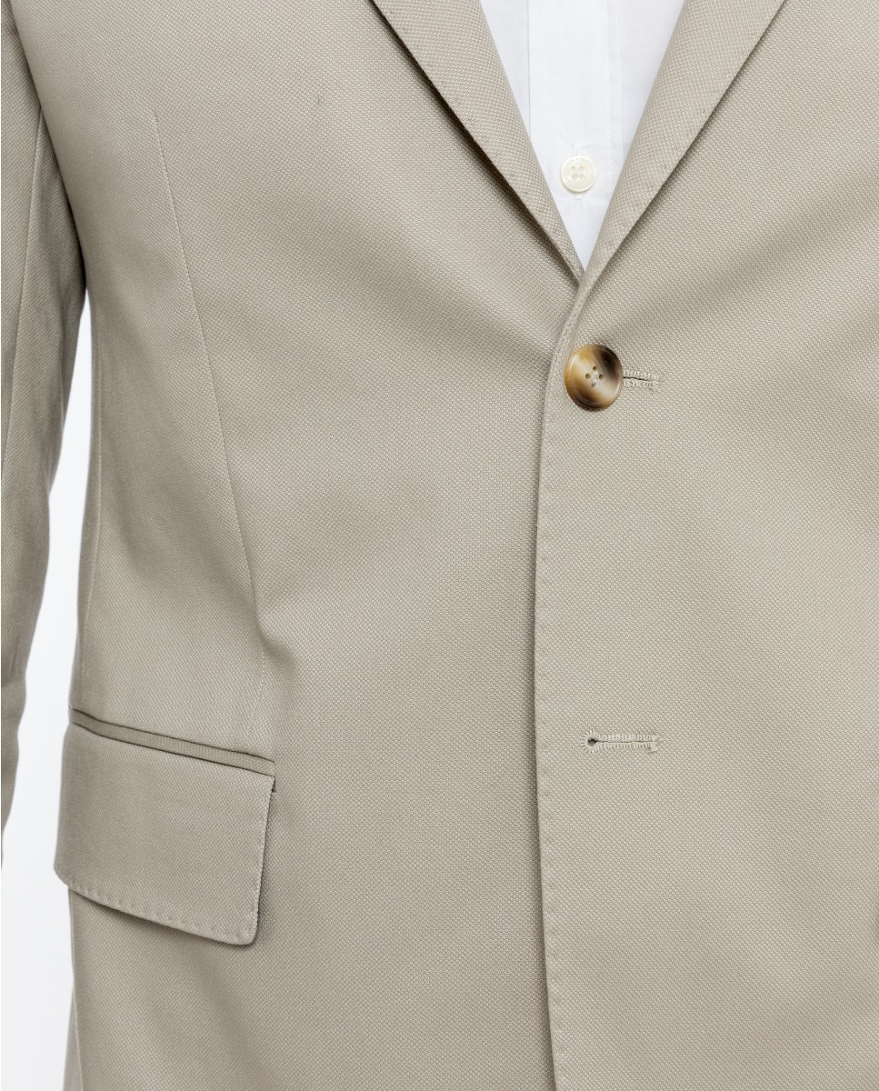 Americana de hombre regular de grano en oscuro - Wickett Jones - Beige Beige-6