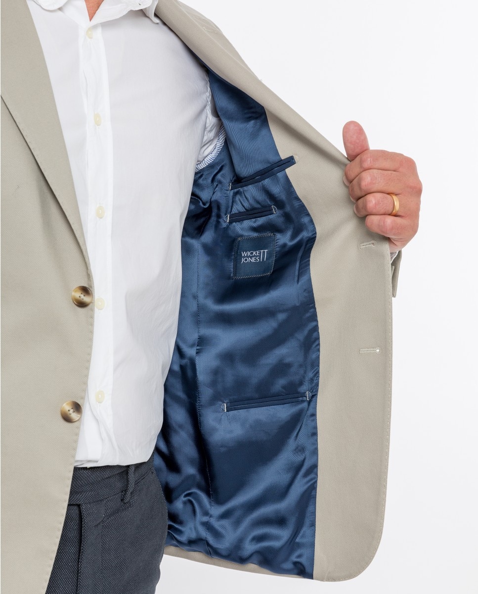 Americana de hombre regular de grano en oscuro - Wickett Jones - Beige Beige-4