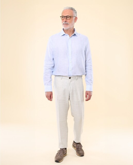 Imagen 0 de Pantalón chino de hombre regular en gris claro