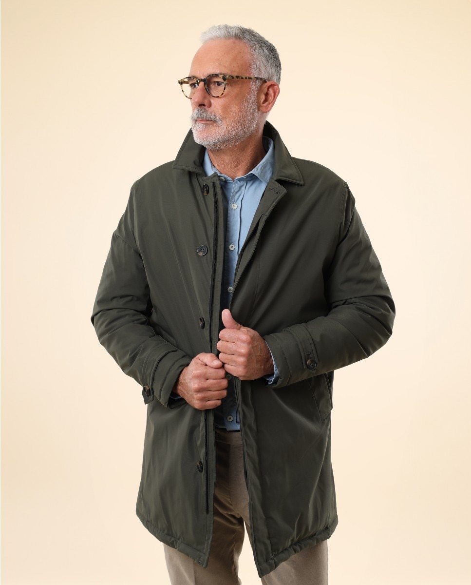 Imagen 0 de Chaqueta de hombre 100% poliéster en verde oscuro Verde oscuro