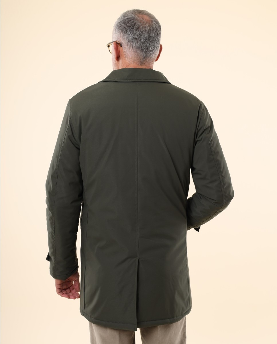 Chaqueta de hombre 100% poliéster en - Wickett Jones - Verde oscuro Verde oscuro-2