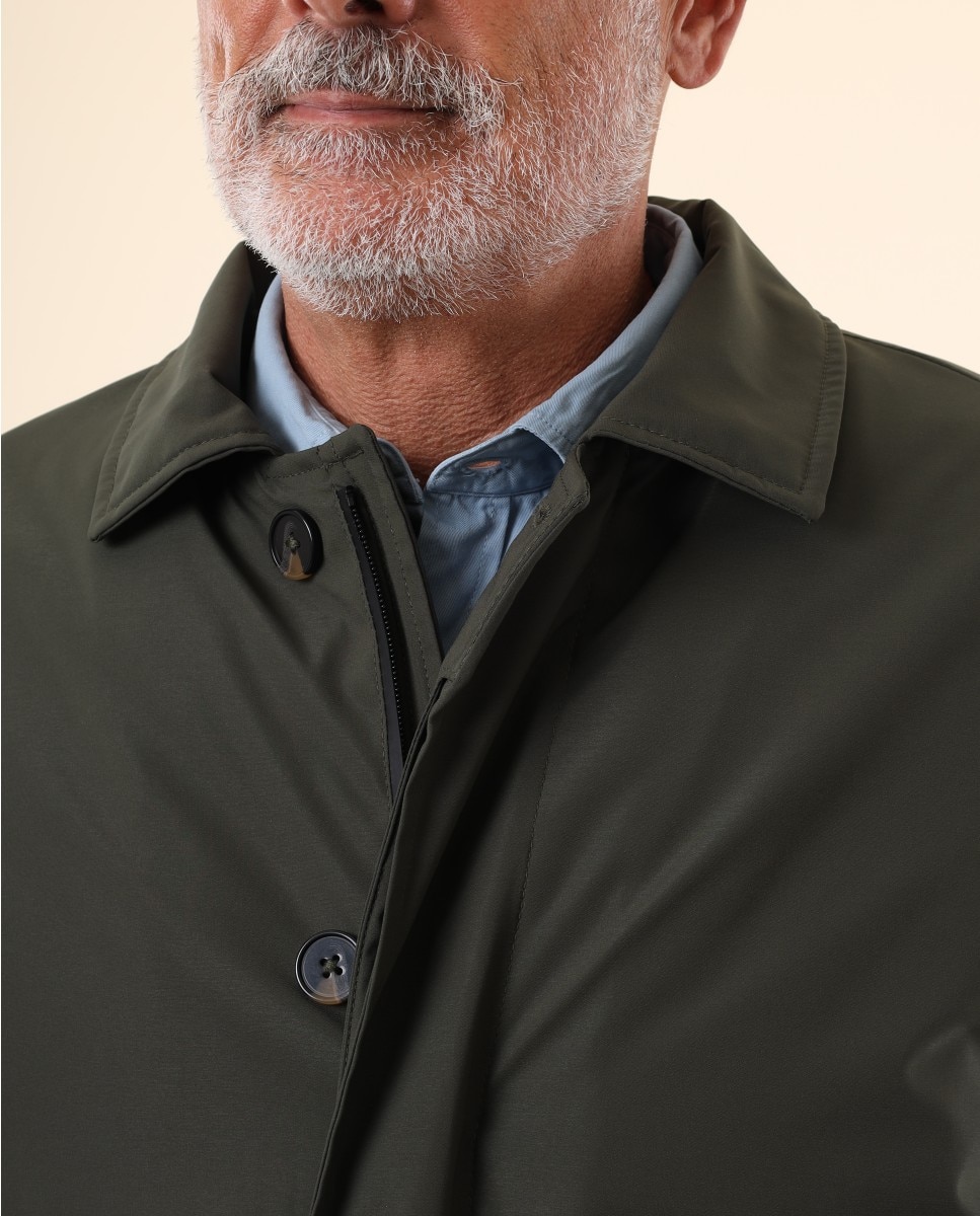 Chaqueta de hombre 100% poliéster en - Wickett Jones - Verde oscuro Verde oscuro-3