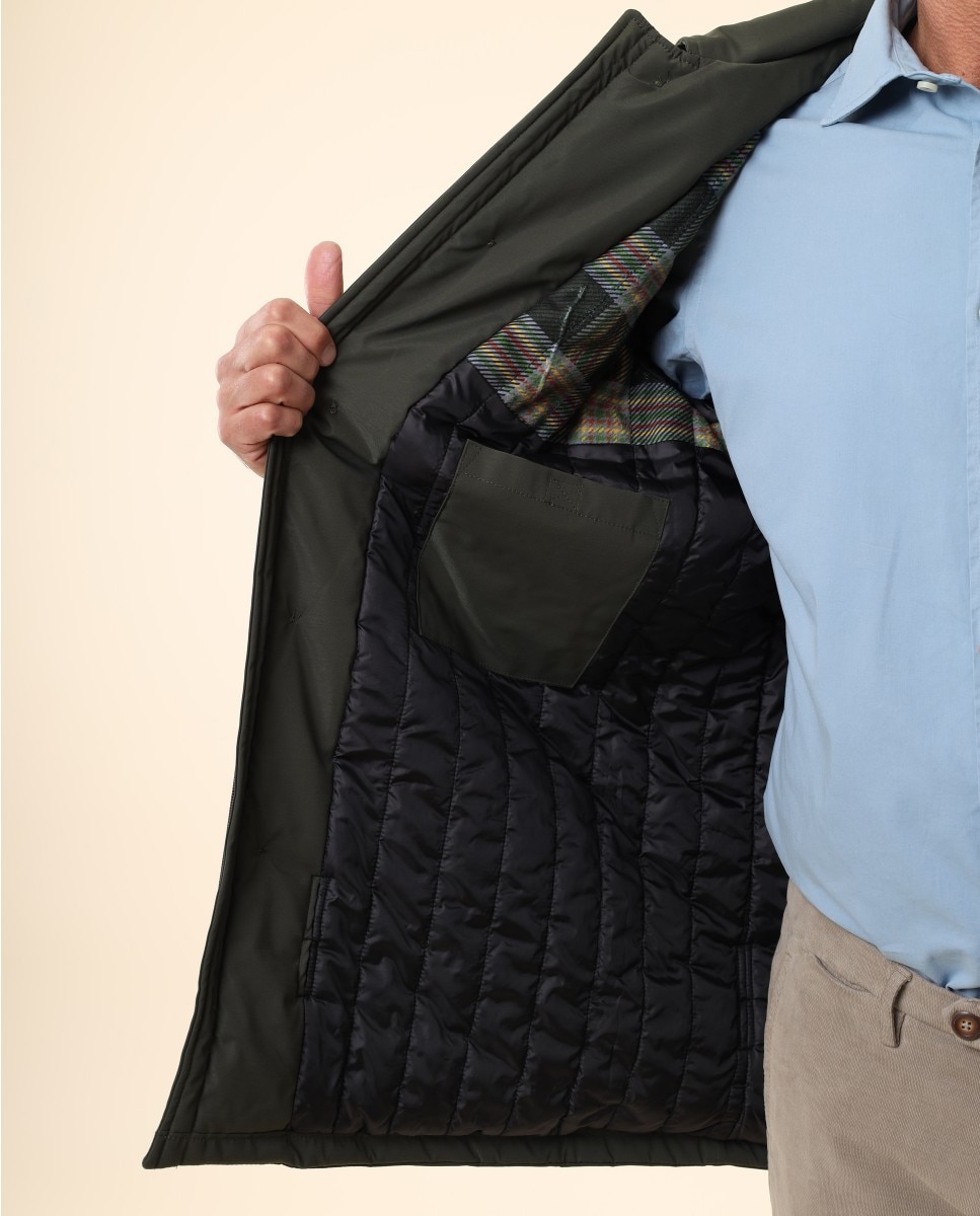 Chaqueta de hombre 100% poliéster en - Wickett Jones - Verde oscuro Verde oscuro-5