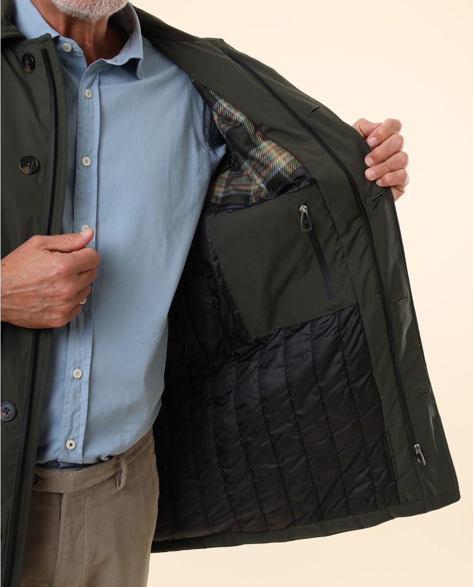 Chaqueta de hombre 100% poliéster en - Wickett Jones - Verde oscuro Verde oscuro-6