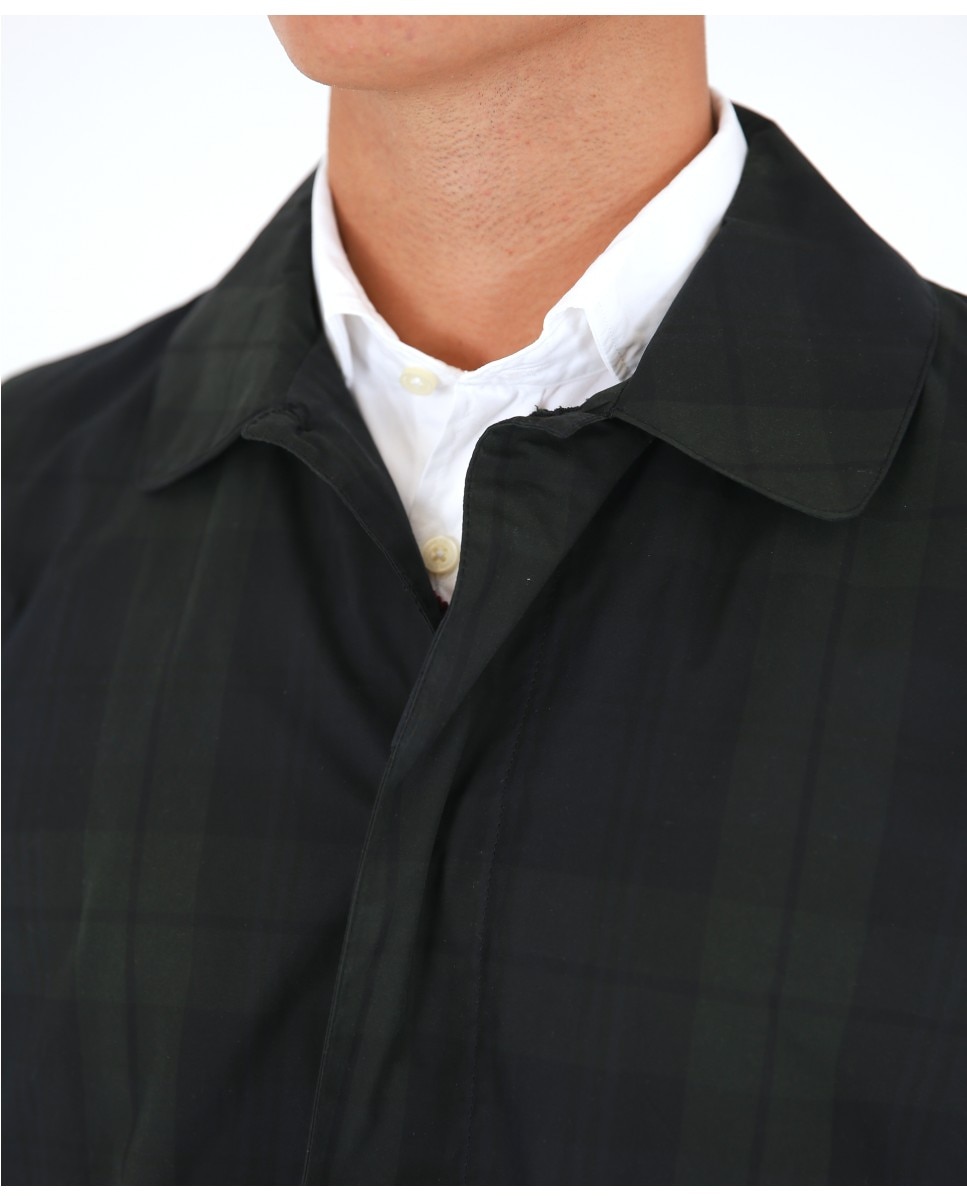 Gabardina de hombre 100% algodón en azul oscuro - Wickett Jones - Azul marino Azul marino-3