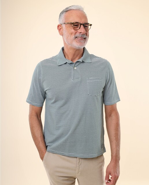 Imagen 0 de Polo piqué de hombre en verde oscuro