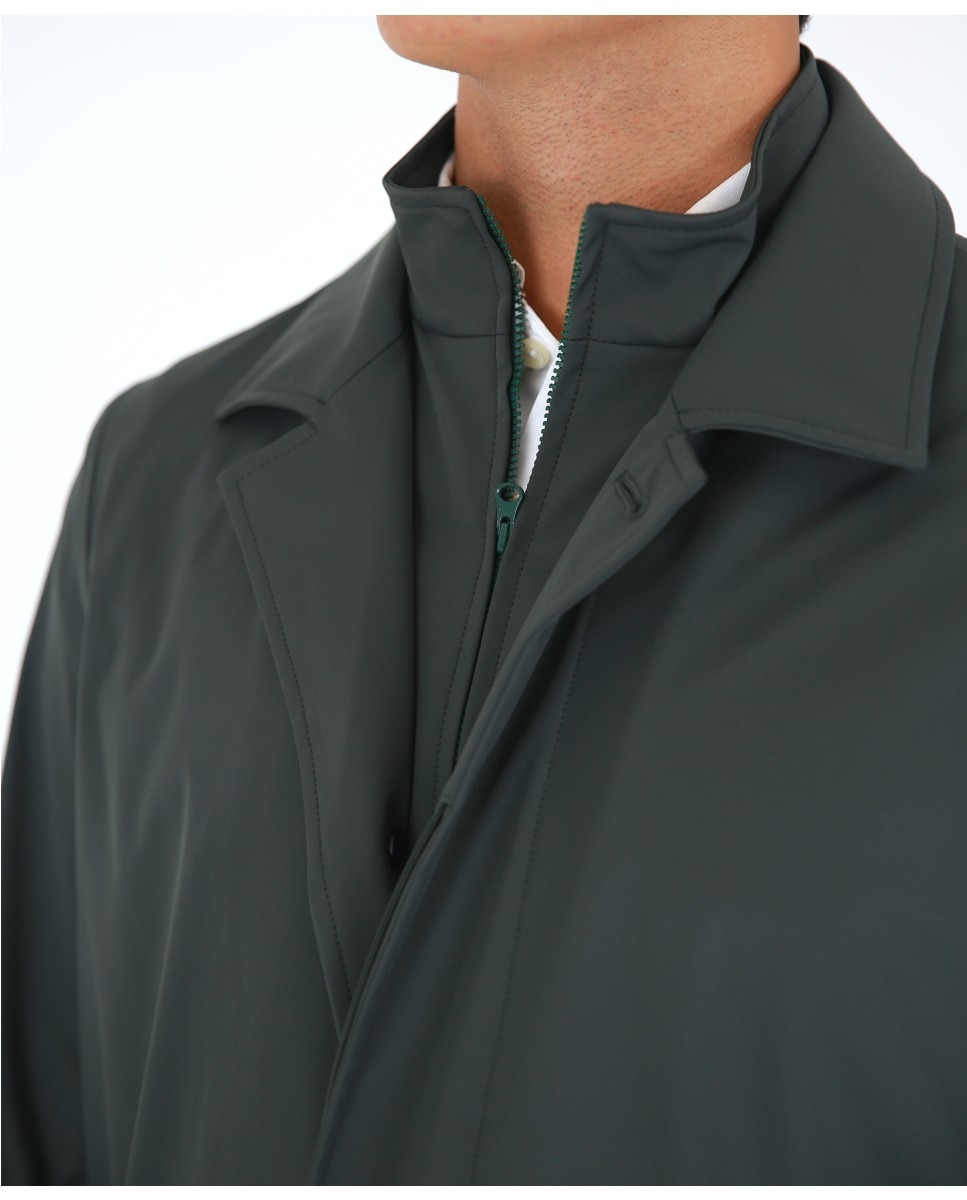 Gabardina de hombre en - Wickett Jones - Verde oscuro Verde oscuro-3