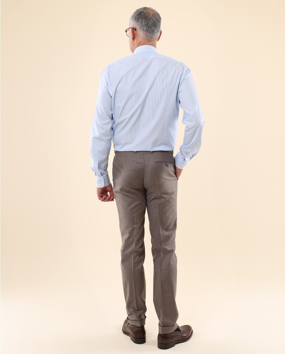 Pantalón de hombre soft slim en - Wickett Jones - Marrón Marrón-2