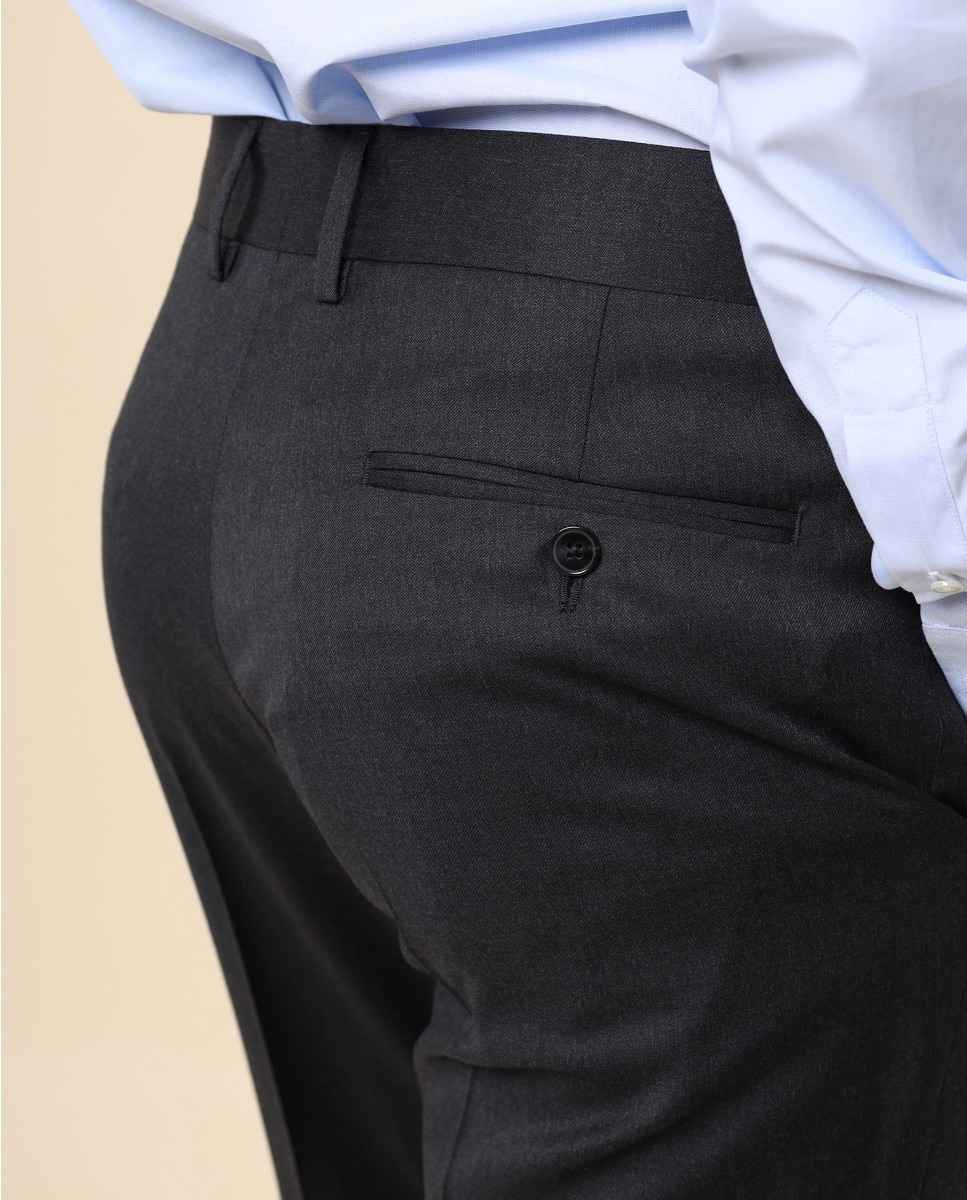 Pantalón de hombre regular en - Wickett Jones - Gris oscuro Gris oscuro-6