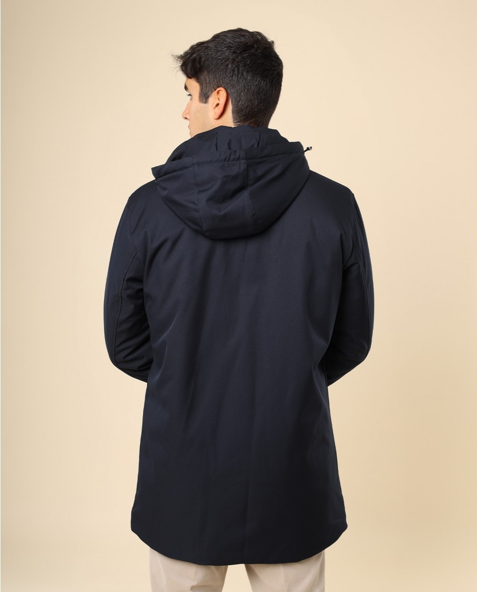 Chaqueta de hombre 100% poliéster en azul oscuro - Wickett Jones - Azul marino Azul marino-2