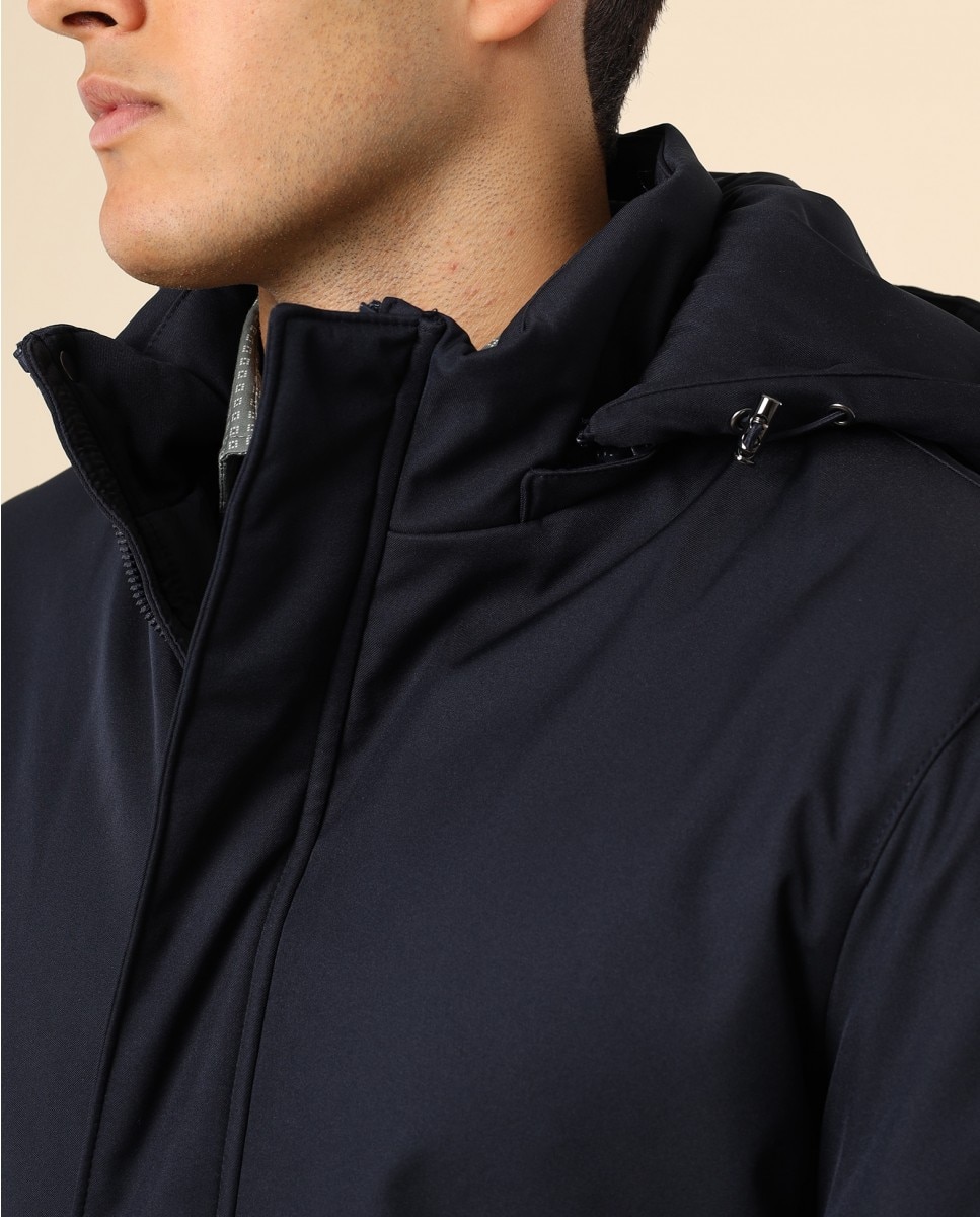 Chaqueta de hombre 100% poliéster en azul oscuro - Wickett Jones - Azul marino Azul marino-3