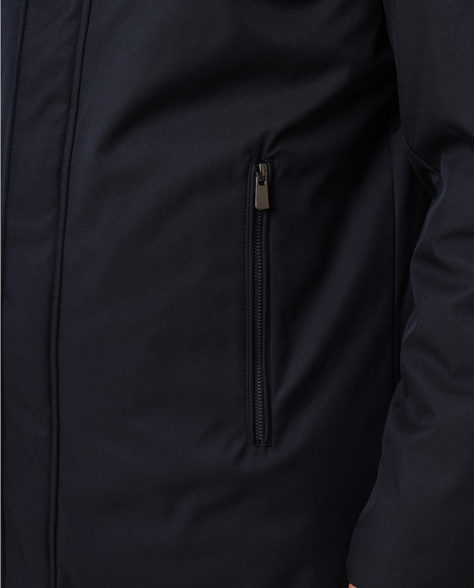 Chaqueta de hombre 100% poliéster en azul oscuro - Wickett Jones - Azul marino Azul marino-4