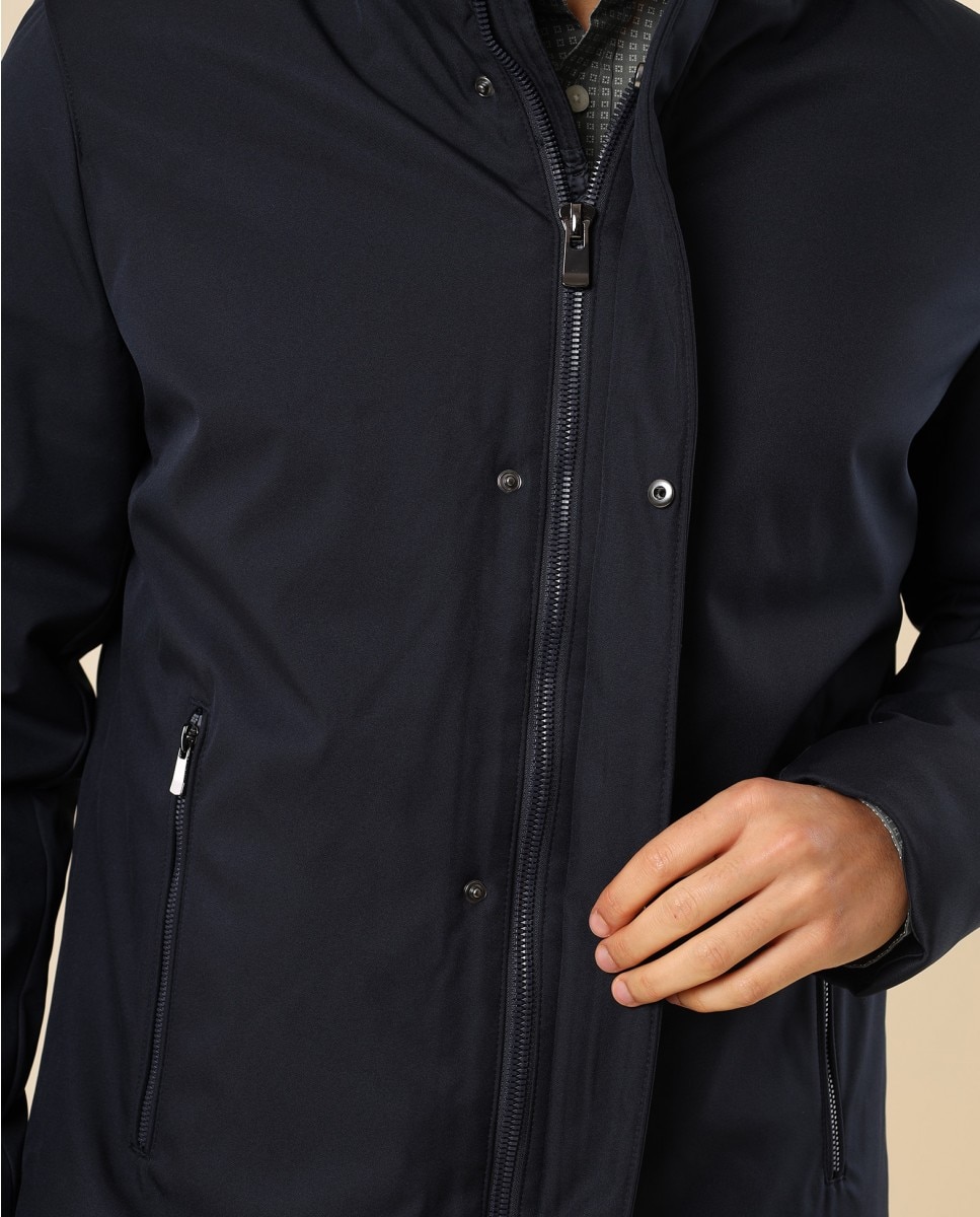 Chaqueta de hombre 100% poliéster en azul oscuro - Wickett Jones - Azul marino Azul marino-5